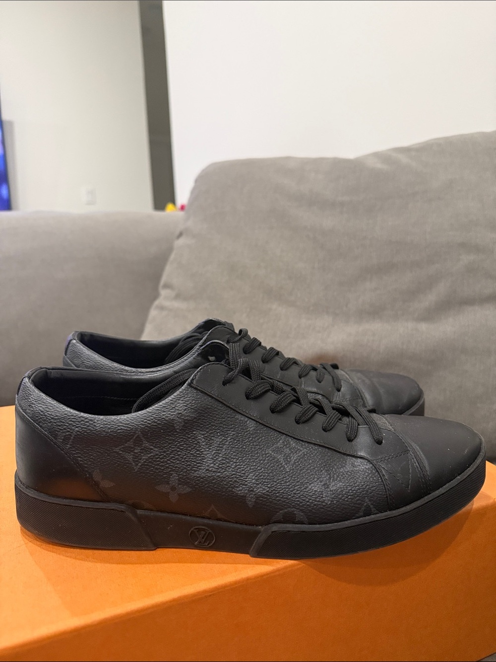 Louis Vuitton Men’s Black Monogram Low-Top Sneakers